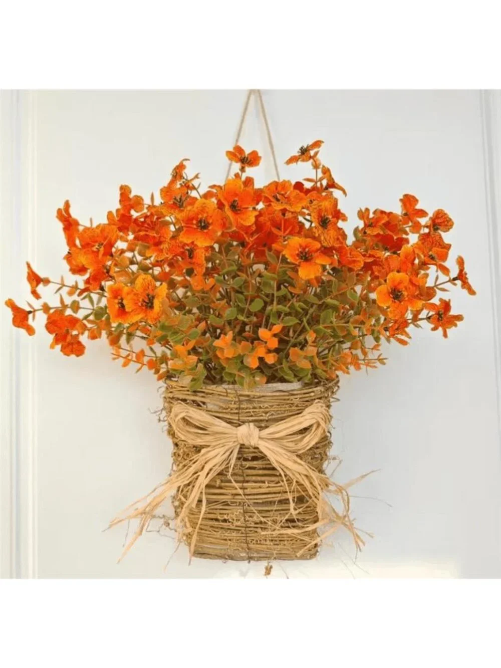 Fall Wreath for Front Door Fall Decoration for Home Artificial Fall Hanging